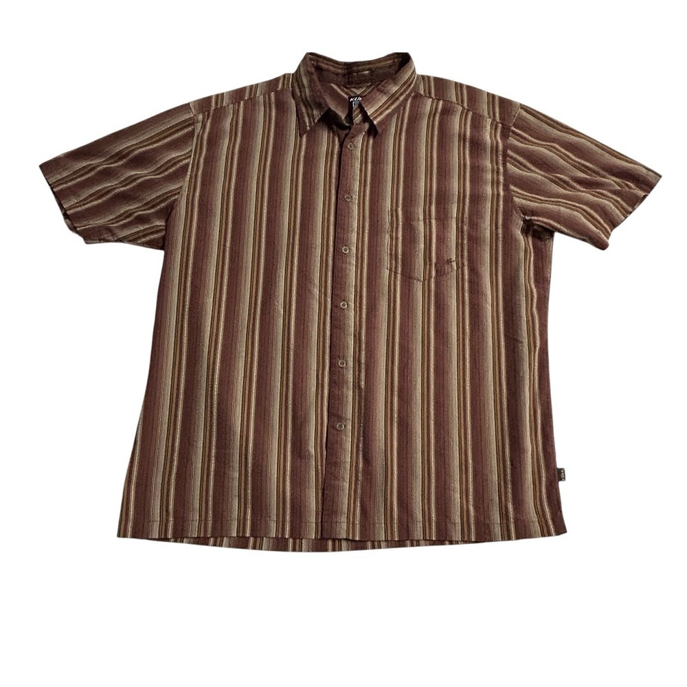Kuhl Men's Striped Short Sleeve Button Down Shirt Outdoor Casual Wear Size XXL